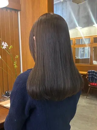 セミロング 無料縮毛矯正🌿 ／emiのヘアスタイル