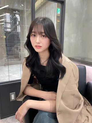 セミロング カラー the path shogo🌻のヘアスタイル