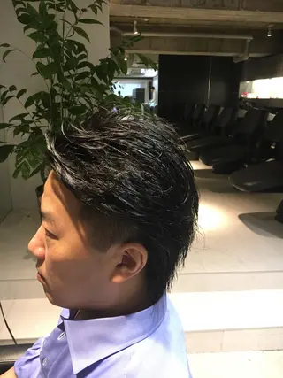 ショート パーマ メンズ 髪質改善ULTOWA ✨松井 美幸のヘアスタイル