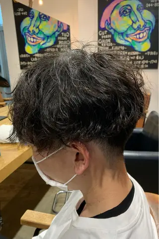 ミディアム パーマ 宮嶋 勇輔のヘアスタイル