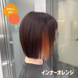 ショート 🍊暖色/ボブヘア chihiro🌼ོのヘアスタイル