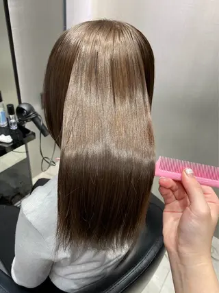 ミディアム ハルキミナトジャパン横浜所属・美髪矯正/髪質改善 /艶髪/千田理名🪞のヘアスタイル