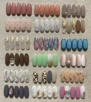 ネイル 【やり放題専門店】 スカルプ&長さ出しのネイルデザイン