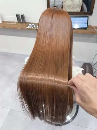 ロング 縮毛矯正、髪質改善／ 松田 龍之介のヘアスタイル