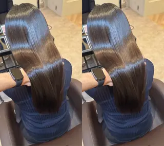 ロング youres hair髪質改善トリートメント＆ヘッドスパ日吉店所属・日吉/髪質改善× 艶カラー/ 永田颯のヘアスタイル