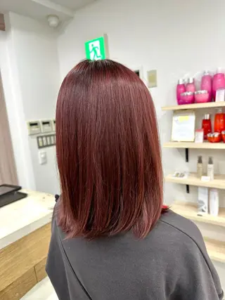 ミディアム カラー 黒須 蓮太のヘアスタイル