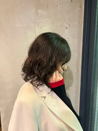 ミディアム パーマ ♡yuiha♡ パーソナルカラー募集のヘアスタイル