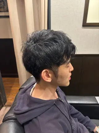 ミディアム LAVIE NEW STANDARD BARBER 五反田店所属・かみがひら なぎさのヘアスタイル