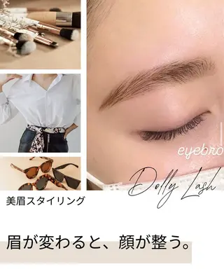 アイブロウ DollyLash 美結︎💕︎のマツエク・マツパデザイン