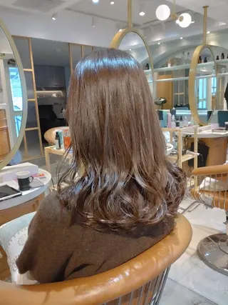 セミロング 縮毛矯正/レイヤー 💎やまもとちひろのヘアスタイル