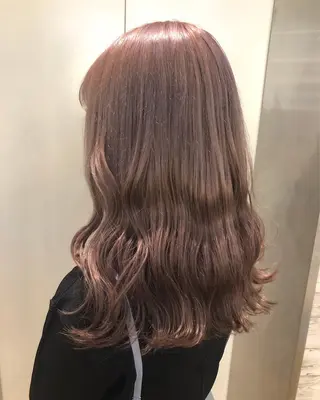 セミロング カラー Beleza 渋谷所属・Kazusa/渋谷/ エクステ/ハイトーンのヘアスタイル