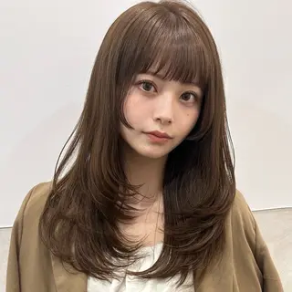 ロング カラー レイヤー/艶カラー/ Natsuho💞のヘアスタイル
