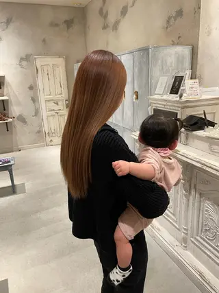 ロング カラー なかやま れいかのヘアスタイル