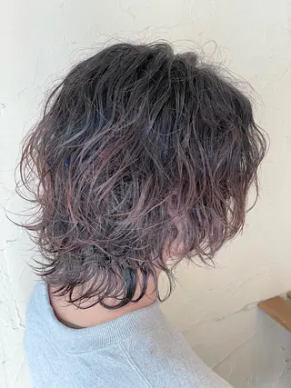 ミディアム カラー パーマ メンズ メンズ特化/パーマ指 名No.1/百瀬太郎のヘアスタイル