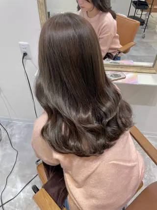 セミロング カラー 似合わせカラー 梅田 ayanaのヘアスタイル