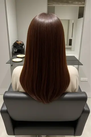 ロング 松永 知果のヘアスタイル