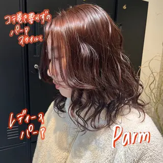 ミディアム パーマ 暖色艶color / ボブ🦩Rioのヘアスタイル