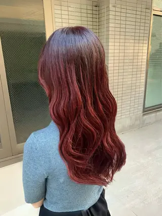 ロング カラー CODE.LINE戸田公園所属・宮岡 詩乃のヘアスタイル