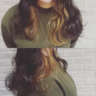 ロング 藤井 菜緒のヘアスタイル