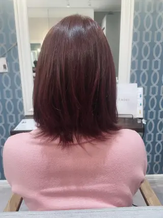 ミディアム 髪質改善カラー特化 井上秀樹のヘアスタイル