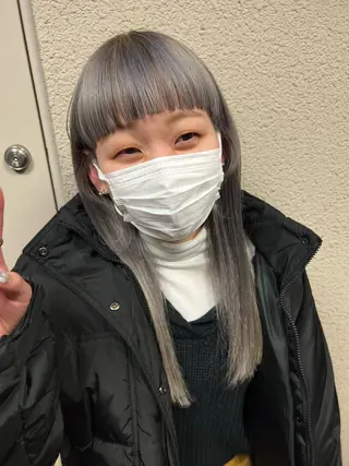 ロング カラー 小笠原 悠斗のヘアスタイル