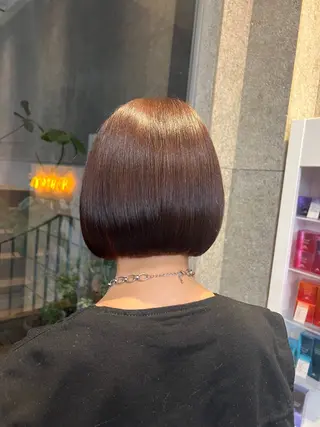 ショート 傷ませないカラー・ ボブ・リクト💥のヘアスタイル