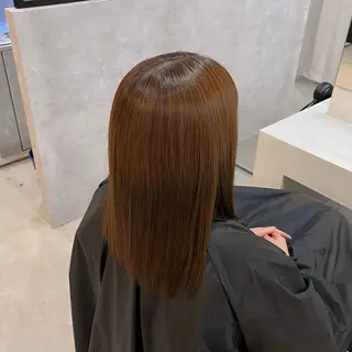 セミロング ☘️艶カラー➕ レイヤー maya☘のヘアスタイル