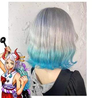 ショート カラー GARU-ガル-所属・TSUNO🦖 派手髪/オタク美容師のヘアスタイル