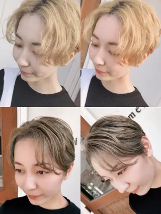 ショート あかり🌷ナチュラル 、透明感カラーのヘアスタイル