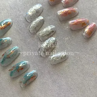 ミディアム pllia beautyのネイルデザイン