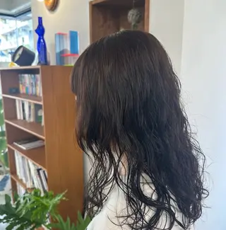 ミディアム カラー 岩渕 愛のヘアスタイル