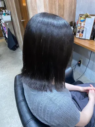 ショート CAFE  and  HAIR  SALON  re:verb所属・今枝莉菜 縮毛矯正/ブリーチのヘアスタイル
