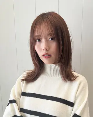 ミディアム 縮毛矯正 /横山陸人のヘアスタイル