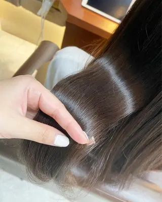 ロング 後藤紗英/髪質改善 /オリーブベージュのヘアスタイル