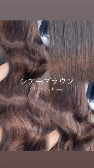 カラー 🤎ROSEL／ KUREA🤎のヘアスタイル