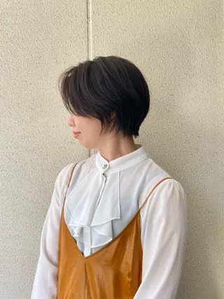 ショート カラー ボブ/レイヤー/ メンズ/池澤慎人のヘアスタイル