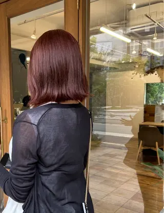 ミディアム siro所属・siro meru 透明感カラーのヘアスタイル