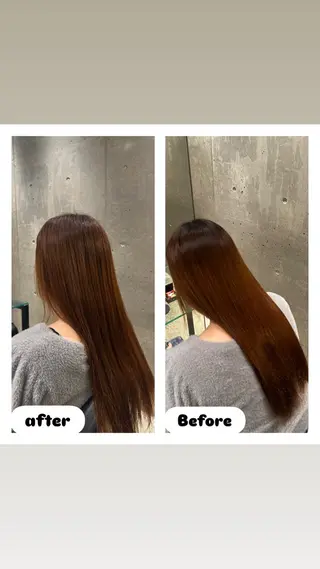 ロング 縮毛矯正⚡️ りおんのヘアスタイル