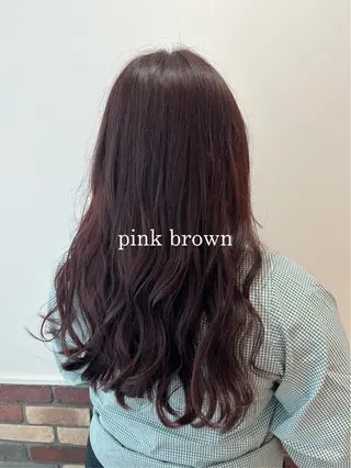 ロング カラー ボブ🍊暖色カラー 浅草【Bob美容師】のヘアスタイル