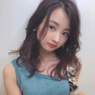 ミディアム チダアキフミ Ash大森のヘアスタイル