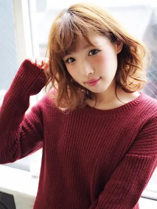 ミディアム ほさか しんごのヘアスタイル