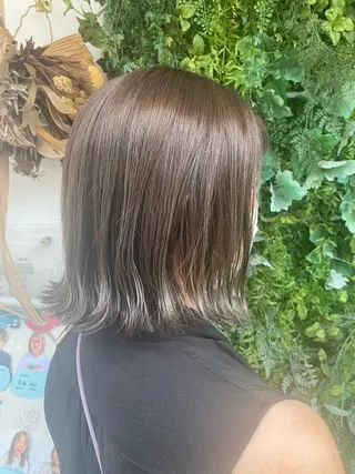 ショート カラー 透明感カラー/韓国 ヘア🩶yuri🩵のヘアスタイル