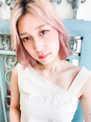 ミディアム カラー パーマ ヘアアレンジ メンズ 表参道Lise おおいしおりのヘアスタイル