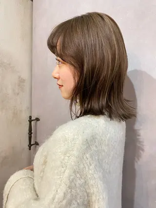 ミディアム カラー くすみカラー♡ Yuukaのヘアスタイル