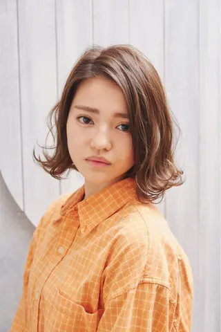 ミディアム カラー パーマ ヘアアレンジ メンズ キッズ ネイル マツエク・マツパ アティリー 西梅田のヘアスタイル