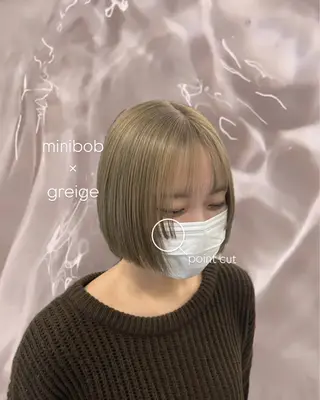 ショート INORI|艶カラ ー|フェイスレイヤーのヘアスタイル