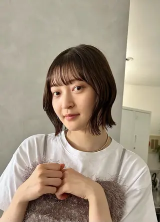 ショート くびれボブ/インナー カラー　taigaのヘアスタイル