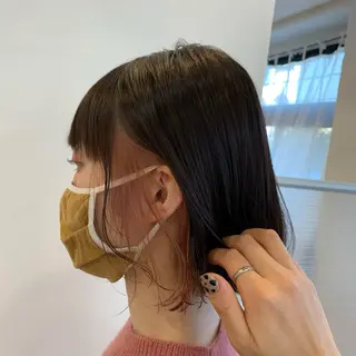 ミディアム カラー まろやかカラー🤎 みなとまほのヘアスタイル