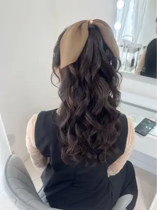 ロング ヘアアレンジ ヘアセットサロン /上坪愛美のヘアスタイル