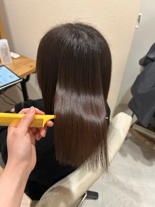 ミディアム 森田 遥菜のヘアスタイル